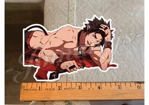 Mad World Anime Mekkun Pinup Guy Sticker man sexy ecchi manga gay pride lewd boy - Picture 1 of 3