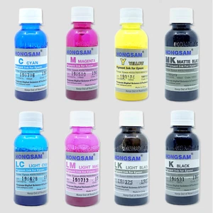 Tusz pigmentowy HONGSAM do drukarek EPSON 9600|100ml|8 kolorów| - Zdjęcie 1 z 13