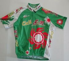 Cicli Berlinetta Vintage Cycling Jersey Size 4 Green Red Full Zip ciellesport b3