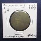 United States, Connecticut: 1785-88 Colonial 1/2 Penny