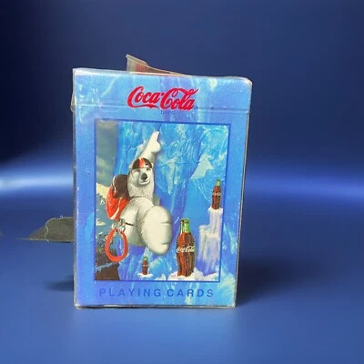 1998 Coca-Cola Bicycle Playing Cards Polar Bear Climbing Vintage Complete Deck - Image 1 of 2