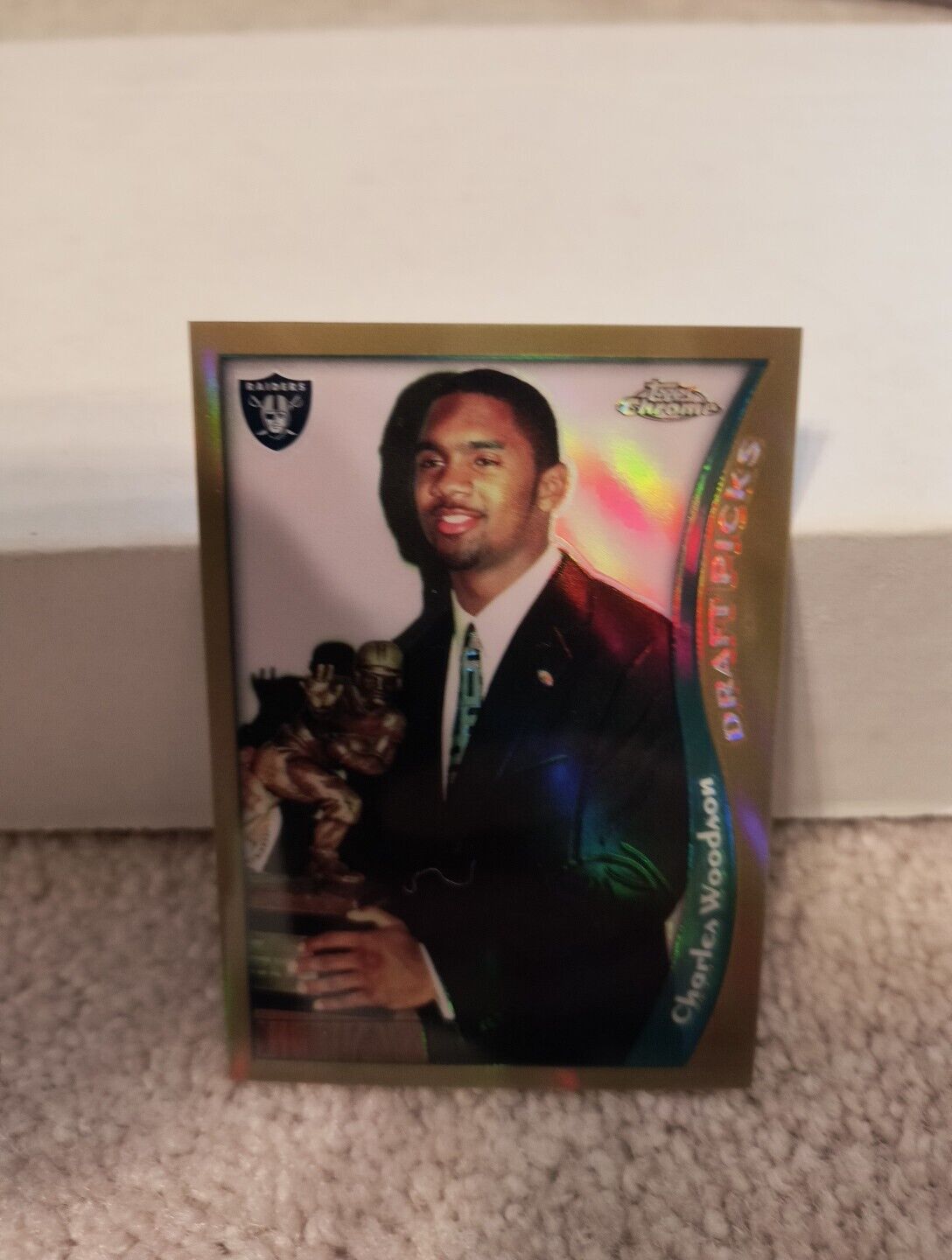 1998 Topps Chrome Refractor #44 Charles Woodson Rookie RC Michigan Football