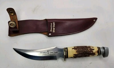 Funda de cuchillo de hoja fija hecha a mano Precisa Silver Eagle 10325 Vinnatge  Foto 1 de 4