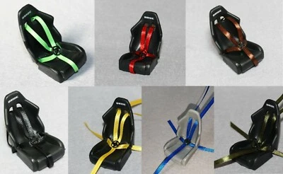 #799 1:18 2x SPORTGURTE blau rot gelb schwarz grün..... Tuning Diorama ZUBEHÖR