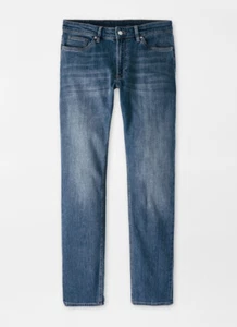 ***NWT*** Peter Millar Denim Five Pocket Pant - Medium Wash Indigo - Picture 1 of 1