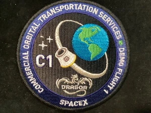 SPACEX DRAGON COMMERCIAL ORBITAL TRANSPORTATION SERVICES AUTHENTIC PATCH - Picture 1 of 2