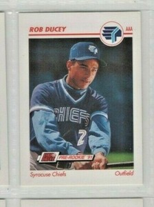 1991 Line Drive Pre-Rookie AAA #502 Rob Ducey Syracuse Chiefs Baseball Card