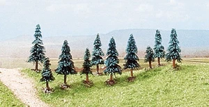 SPRUCES (pack of 10 Trees) N/Z Gauge Busch 6509 - Picture 1 of 1
