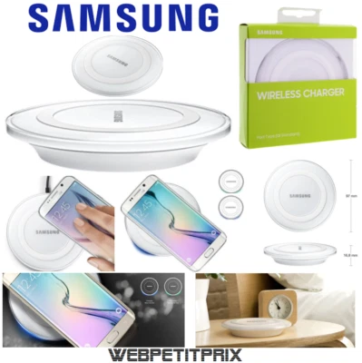 Socle de chargement Sans fil (QI) Samsung Galaxy S6,S6 Edge,S7 Edge,S7 (RefS05) - Photo 1/4