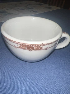 Jackson China Vitrified Falls Creek Pa brown floral design Coffee Cup - Picture 1 of 5