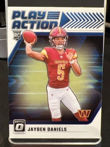 2024 Panini Donruss Optic Jayden Daniels Play Action #1 Commanders Rookie RC - Picture 1 of 4