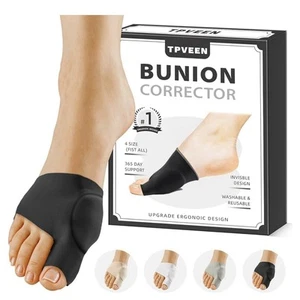 Paquete de 2 calcetines correctores de juanete con alivio y puntera para gel antideslizante Hallux Valgus - Imagen 1 de 13