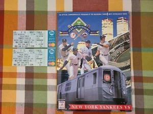SUBWAY SERIE 2 TICKET STUBS & PROGRAMM 1. SPIEL ALLER ZEITEN JUNI 16, 1997 YANKEES METS - Bild 1 von 7