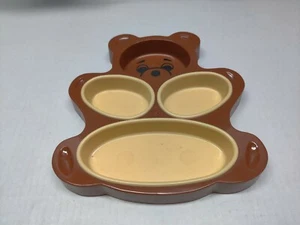 Yummy Bear Divided Dish Vintage 1989 Kinder Teller Tablett - Bild 1 von 2
