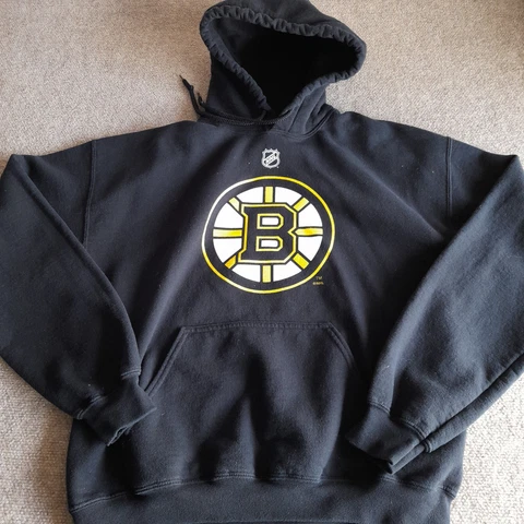 Boston Bruins Fleece Sweater Size L Women Youth Classic Logo NHL Hockey Hoodie Cover