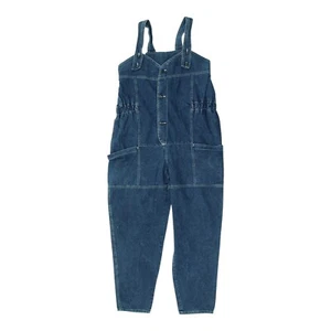 Peto vaquero azul Wampum | Ropa de trabajo informal vintage para mujer moda cónica - Imagen 1 de 3