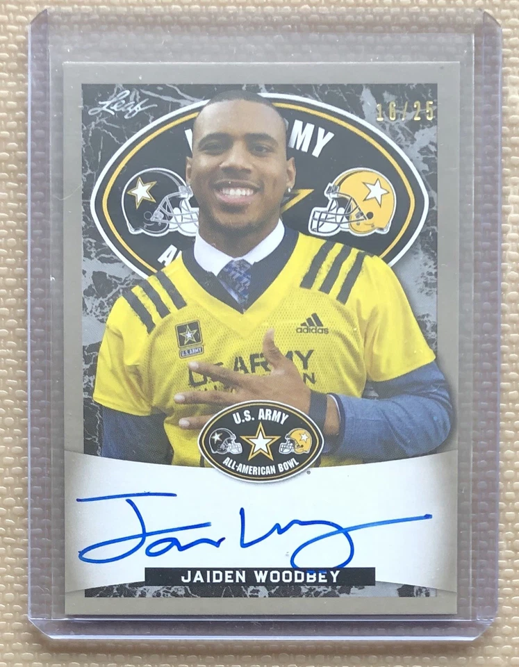 Jaiden Woodbey 2018 Leaf All-American Tour Auto 16/25 Florida State Seminoles - Image 1 of 2