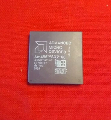 AMD Am486-SX2-66 A80486SX2-66  Socket 3 ✅ VERY VERY Rare Collectible - Image 1 of 2