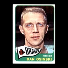 Dan Osinski 1965 Topps Milwaukee Braves #223 Vintage Set Break