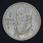 1950, Mexico, 1 Peso, EF, Silver, KM#457, Lot [1272]