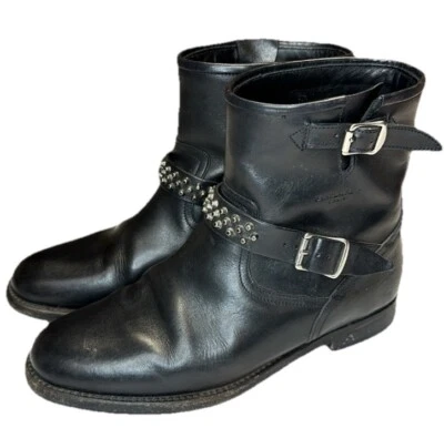 Botas para mujer Saint Laurent talla 38 tachonadas moto, motociclista, rock usadas en excelente estado góticas Foto 1 de 4