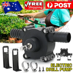 Hand Electric Drill Drive Self Priming Pump Water Oil Transfer Small Pumps Home - Picture 1 of 10