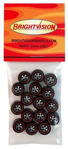 100 Brightvision Redline Wheels - 100 Large Deep Dish Bright Chrome Style - Picture 1 of 4