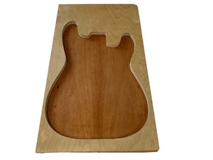 Spanish Cedar + Honduran Mahogany Guitar Body Blank 21" x 14" x 2" - 3 Pcs Glued - Picture 1 of 4
