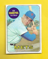 1969 Topps Ed Kranepool #381 New York Mets EX/MINT FREE SHIPPING
