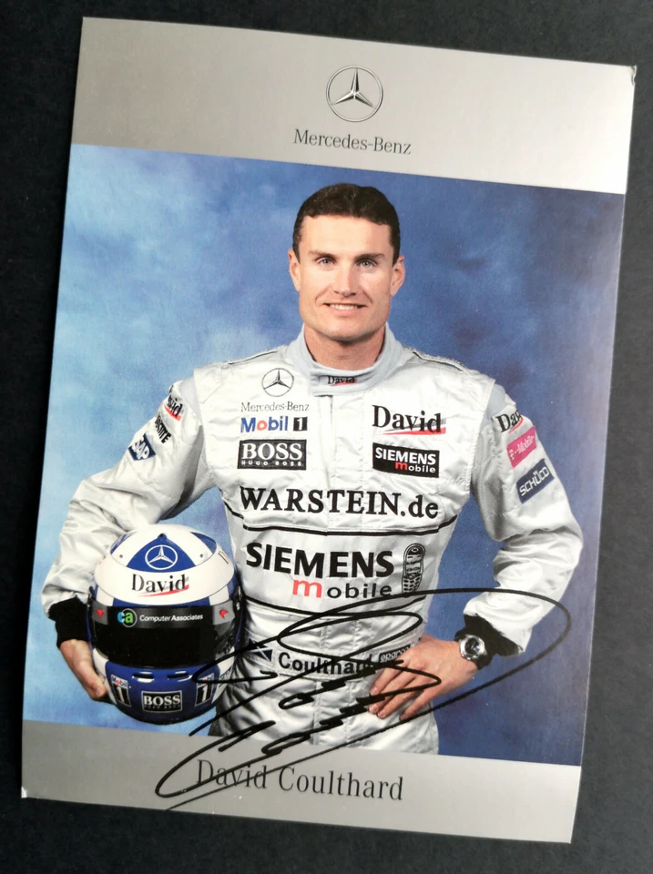 Mercedes-Benz Autogrammkarte David Coulthard, DIN A6, 2003, Neu! - Bild 1 von 1
