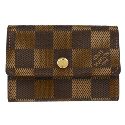 Louis Vuitton Damier Porte Monnaie Plat Coin Case Wallet N61930 MI0095 134381 - Image 1 of 4