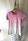 Superdry Pink Ombre T-Shirt, Size: S, Spring, Summer