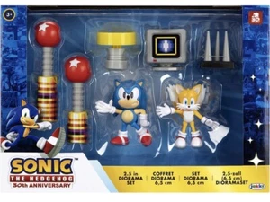 Sonic The Hedgehog 2,5 Zoll Diorama Actionfigur Set von Jakks spezielles Geschenkset - Bild 1 von 2