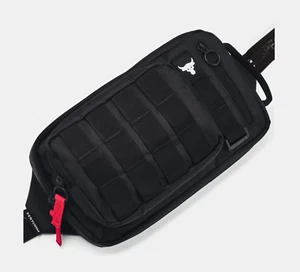 Under Armour Unisex Project Rock Waist Bag Crossbody Sling Black 1376457-001 NWT - Picture 1 of 7