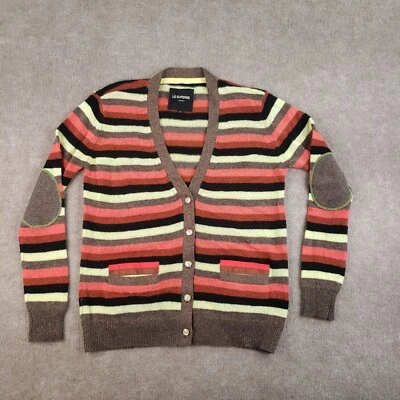 LE SUPERBE Boyfriend Suéter Mujer Pequeño Marrón Amarillo Cárdigan Ligero Foto 1 de 4