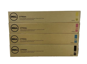 Toner Kit for Dell C7765dn Laser Printer - Dell JD14R, H10TX, 5Y7J4, and 72MWT - Picture 1 of 5