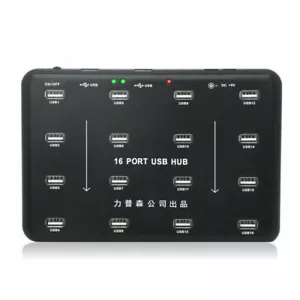 Sipolar A-100 echte industrielle Klasse Qualität 16 Ports USB Hub USB2.0 Adapter 480 Mbps - Bild 1 von 7