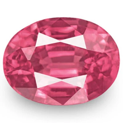 IGI Certified BURMA Spinel 0.73 Cts Natural Untreated Lustrous Intense Pink Oval - Image 1 of 4