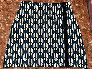 Rachel Rachel Roy Geometric Diamond Knit Woven Stretch Pencil Mini Skirt - Picture 1 of 6