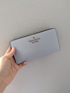 NWT Kate Spade Staci Large Slim Bifold Wallet in Pale Hydra