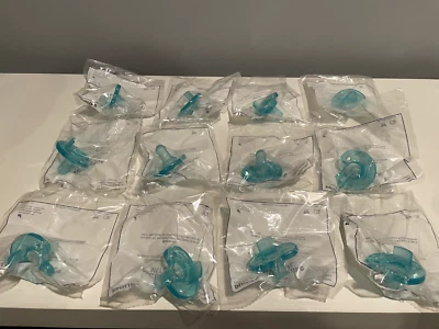 Pack of 12 Philips Notched Newborn NICU Soothie Pacifier, Green, Natural Scent - Image 1 of 2