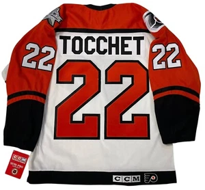 RICK TOCCHET PHILADELPHIA FLYERS ORIGINAL 1992 CCM JERSEY MEDIUM - Picture 1 of 5