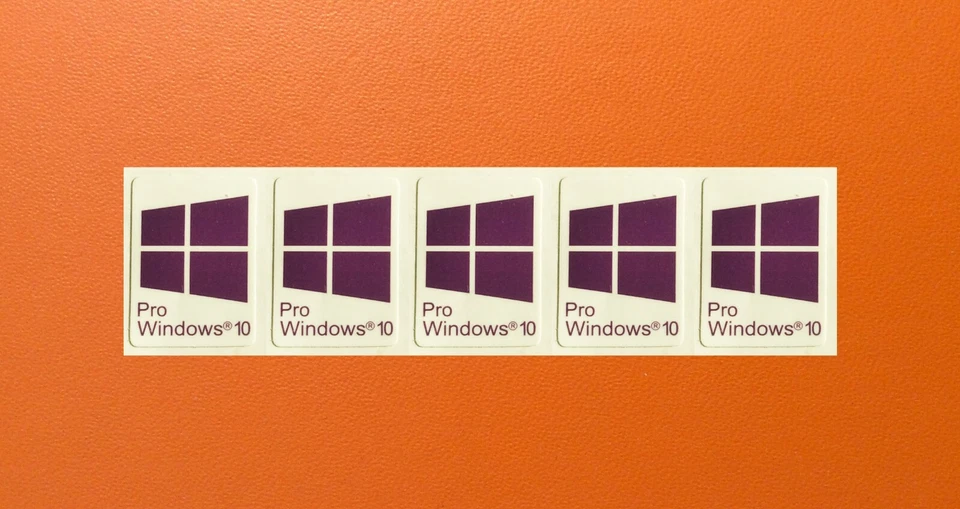 5 PCS Sticker for window 10 Badge Logo Decal Purple Color 16mm x 22mm USA - Image 1 of 1