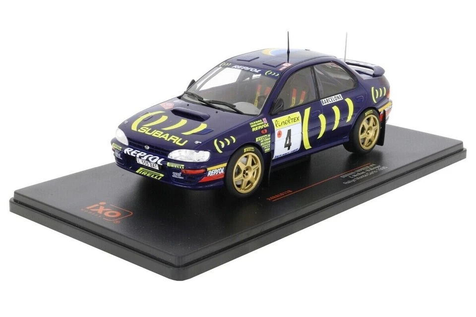 SUBARU IMPREZA 555 #4 MONTE CARLO 1995 MCRAE RINGER IXO 24RAL011B 1/24 RALLYE