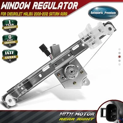 Regulador de ventana eléctrica con motor para Chevrolet Malibu 2008-2012 Saturn trasero derecho Foto 1 de 4