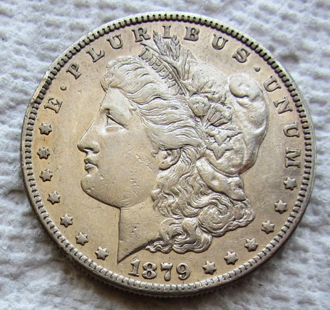 1879-S Reverse Of 78 $1 Morgan Silver Dollar Rare Key Date Sharp Detail Cleaned Cover