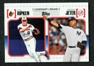 RARE 2010 DEREK JETER YANKEES / CAL RIPKEN JR ORIOLES TOPPS LEGENDARY LINEAGE ! - Picture 1 of 2