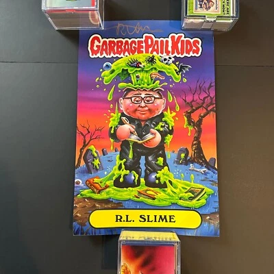 R.L. SLIME POSTER SIGNED BY AUTHOR GPK Garbage Pail Kids - Image 1 of 3