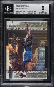 1999-00 UPPER DECK STAR SURGE LEVEL 1 KEVIN GARNETT /100 #S2 BGS 9 MINT - Picture 1 of 2
