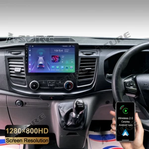 Für 1 Din Ford Transit Custom 2018-2023 Autoradio Navi Android 14 SWC Carplay BT - Bild 1 von 14